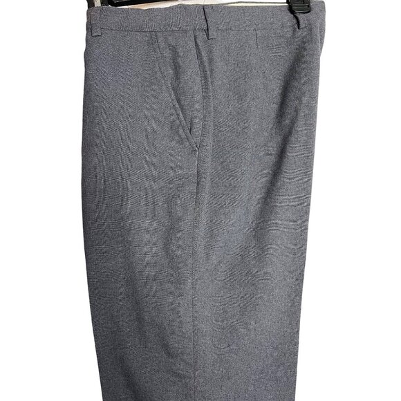 CIATTI dress pants trousers 32 x 25 flat front pockets charcoal wool lined - Picture 2 of 11